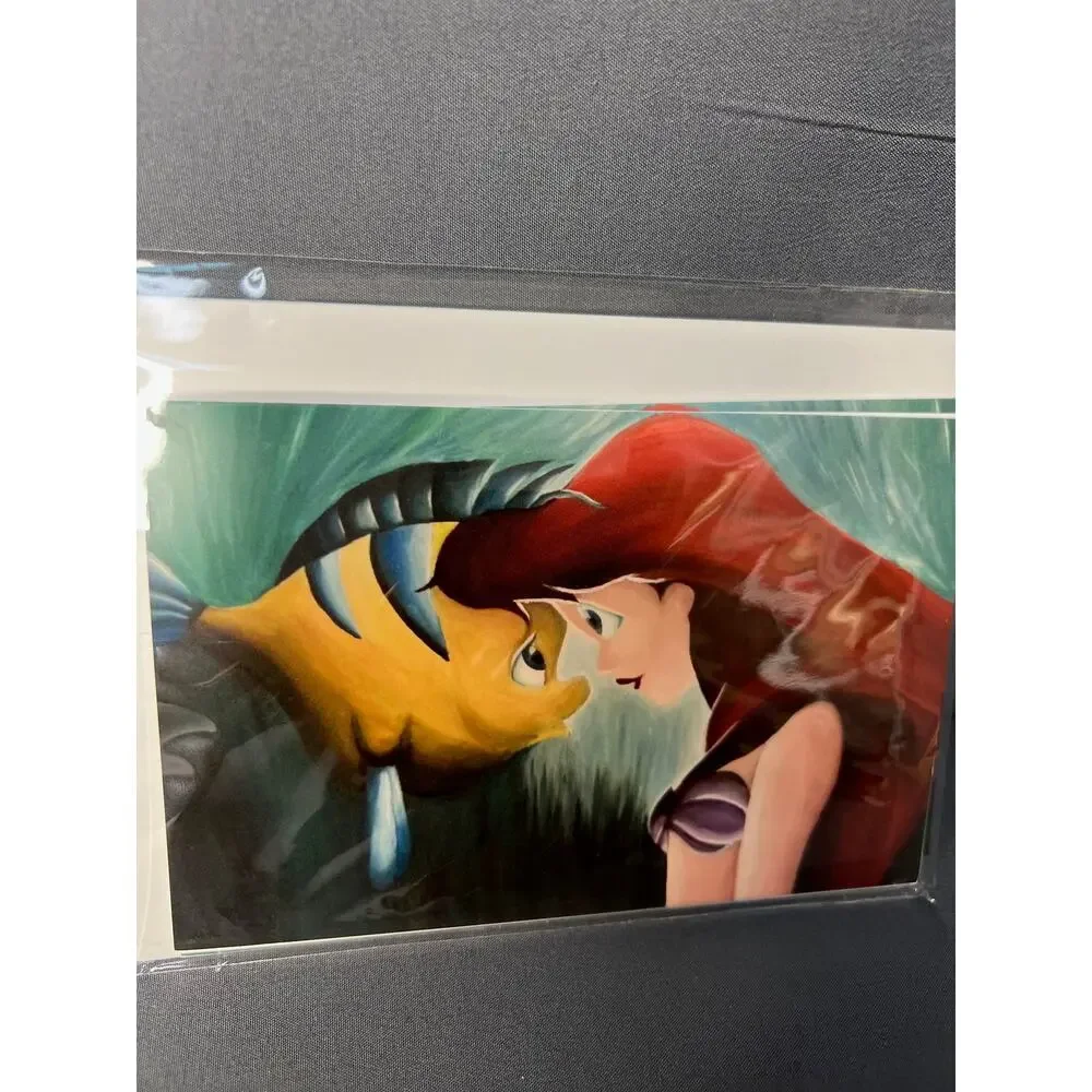 Ariel and Flounder Little Mermaid Notecards with Envelopes NIP 5 Pk